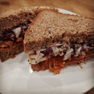 Pulled jackfruit sandwich with radicchio slaw.jpeg