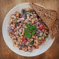 Chickpea rainbow salad in garlic and chive dressing.jpeg